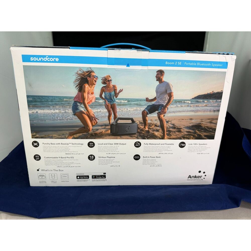 Soundcore Boom 2 SE Outdoor Speaker Portable Subwoofer BassUp Floatable IPX7 30W - Picture 6 of 6